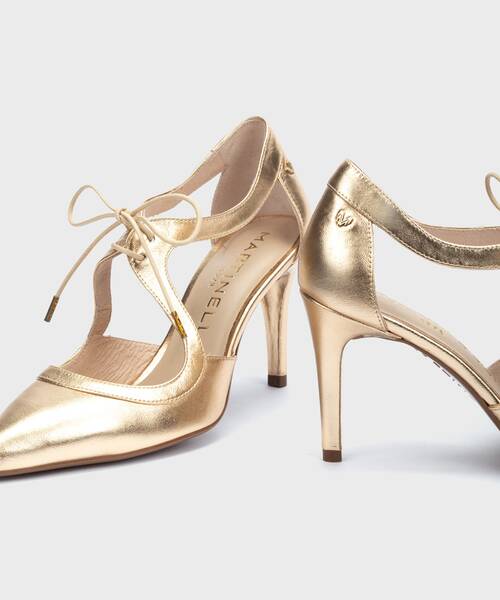 Customised bride shoes | THELMA 1489-3498SMT | GOLD | Martinelli