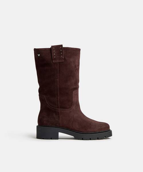 Women suede boots , LEONI S062 , LEONI S062-B676N , TESTA