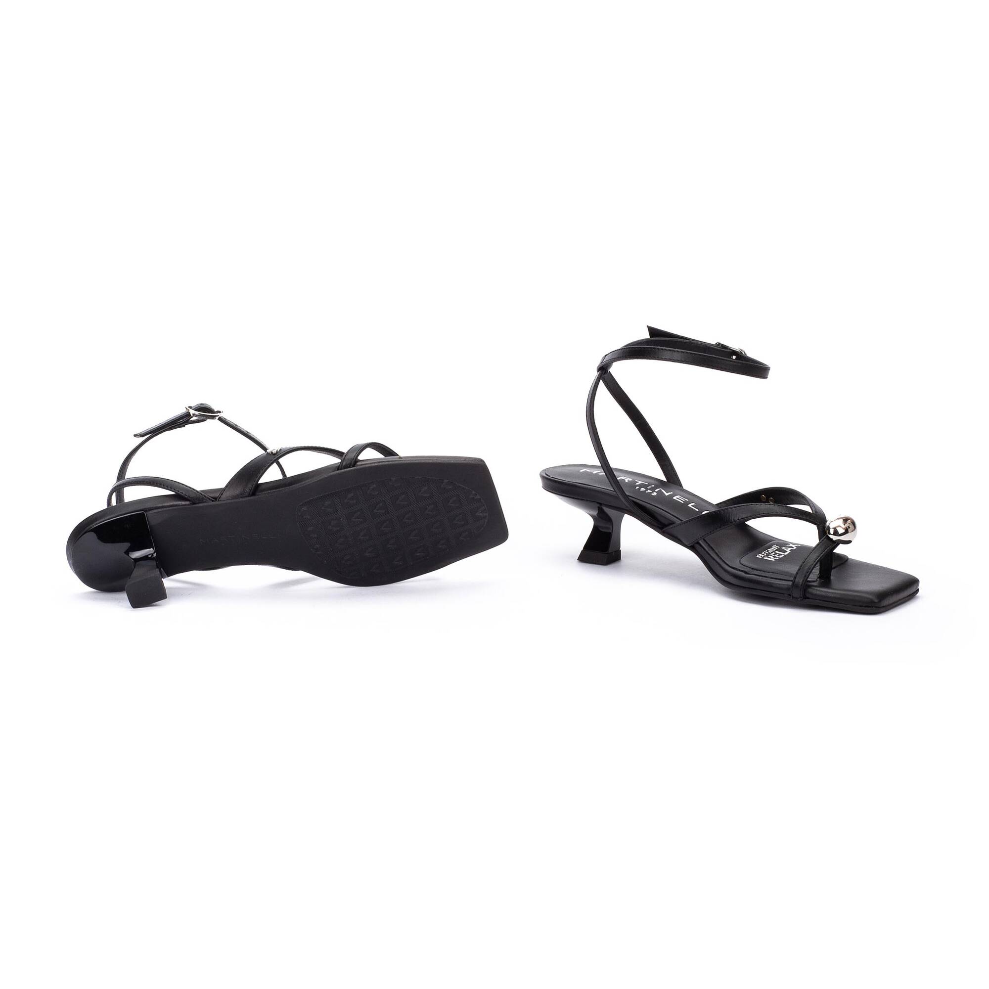 Sandalias con tac&oacute;n | BORROMEI S032-B590K, BLACK, large image number 70-S032-B590K_000_Martinelli_BORROMEI_BLACK_full.jpg | null