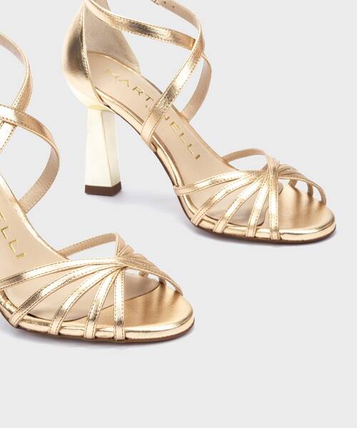 Heeled Sandals | LUPETTA 1703-B210S | GOLD | Martinelli