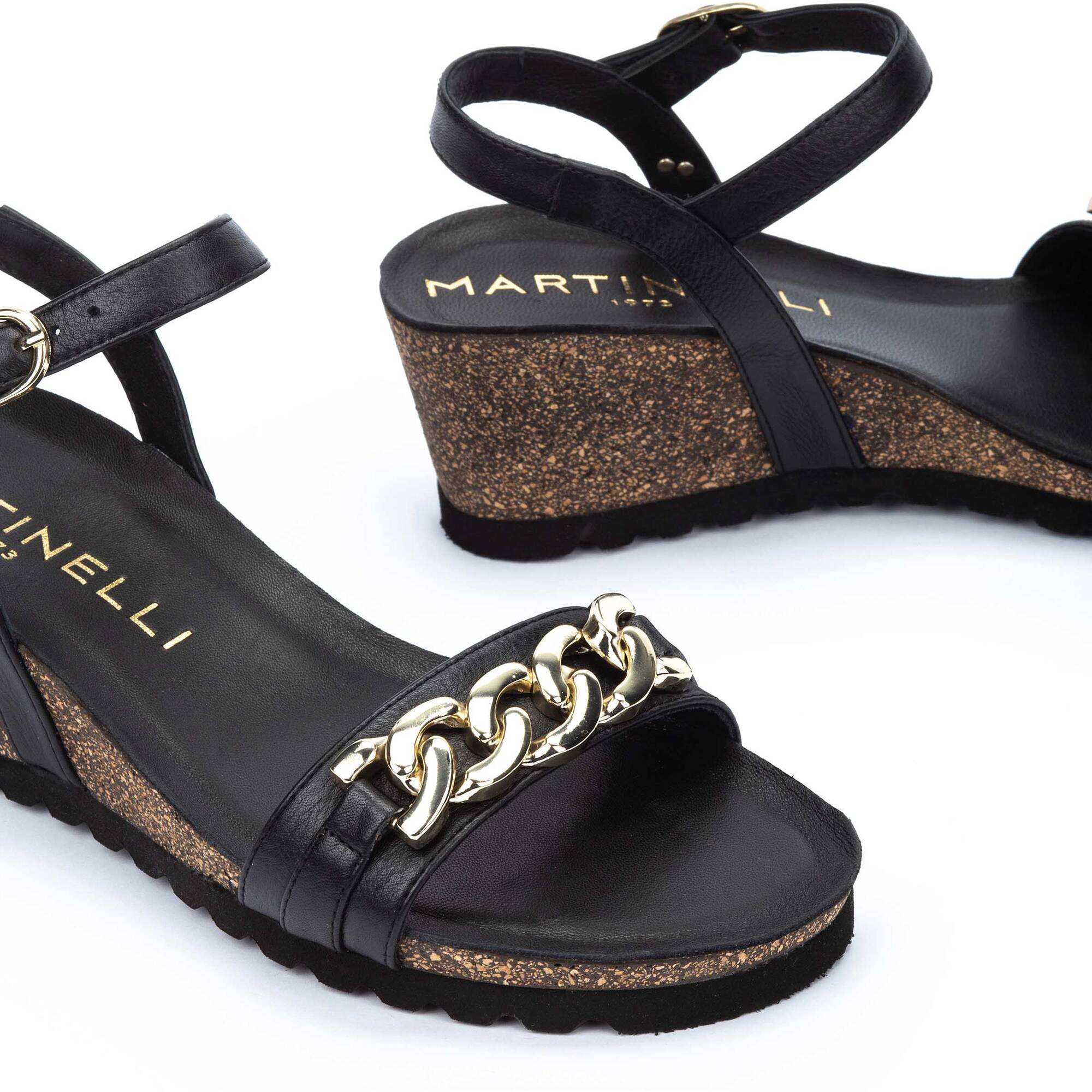 Wedges | NIZZA 1712-B255Z, BLACK, large image number 60-1712-B255Z_000_Martinelli_NIZZA_BLACK_full.jpg | null