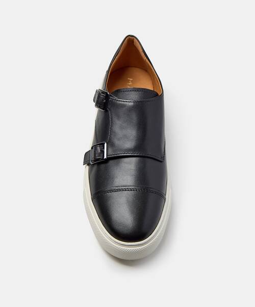 Men elegant sneakers , HASTINGS 1738 , HASTINGS 1738-2957CY , BLACK