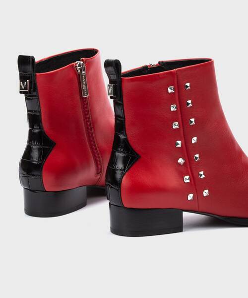 Botines Planos | POMPIDOU 1507-A048Z | ROJO | Martinelli