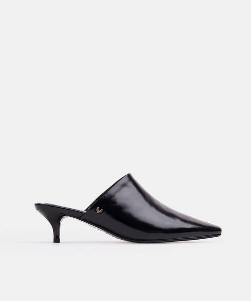 Women backless pumps , ADDA S054 , ADDA S054-B641UY , BLACK
