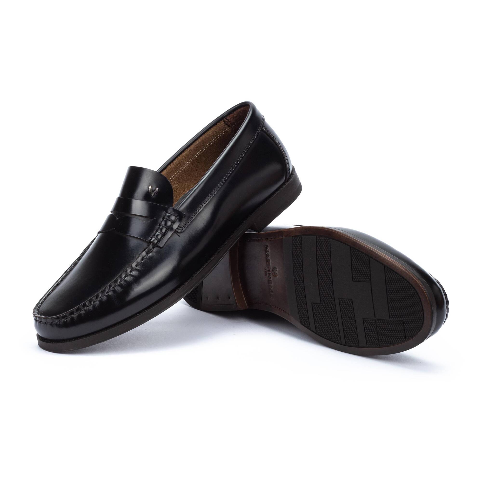 Slip on Loafers | FORTHILL 1623-2761N, BLACK, large image number 70-1623-2761N_000_Martinelli_FORTHILL_BLACK_full.jpg | null