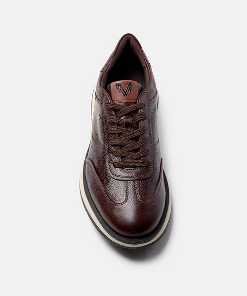 Men elegant sneaker , WALDEN 1606 , WALDEN 1606-2743N , DARKBROWN