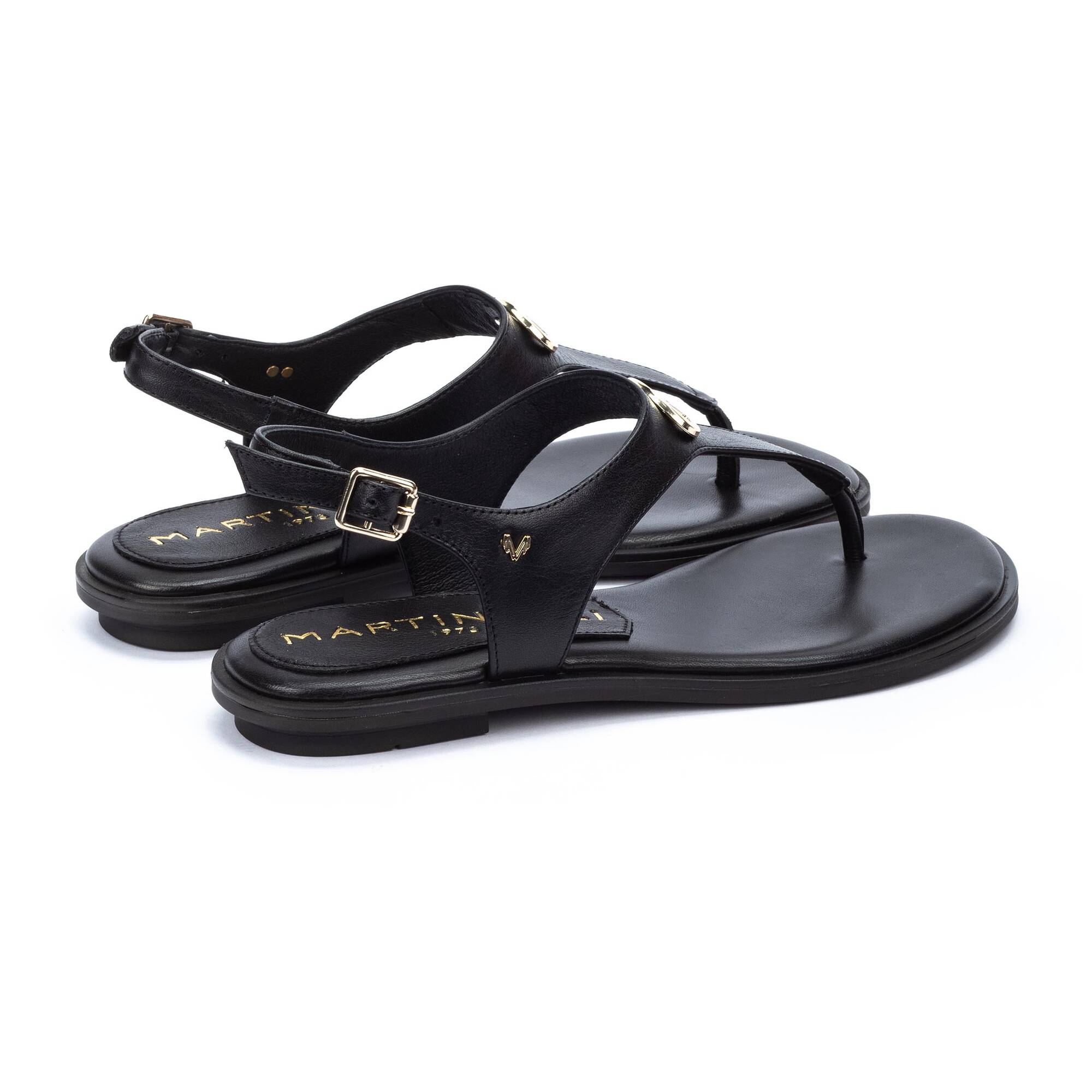 Sandalias planas | MAZZINI 1535-B006Z, BLACK, large image number 30-1535-B006Z_000_Martinelli_MAZZINI_BLACK_full.jpg | null