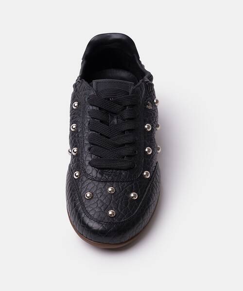 Women studded sneakers , BELLECHASE S057 , BELLECHASE S057-B702BY , BLACK