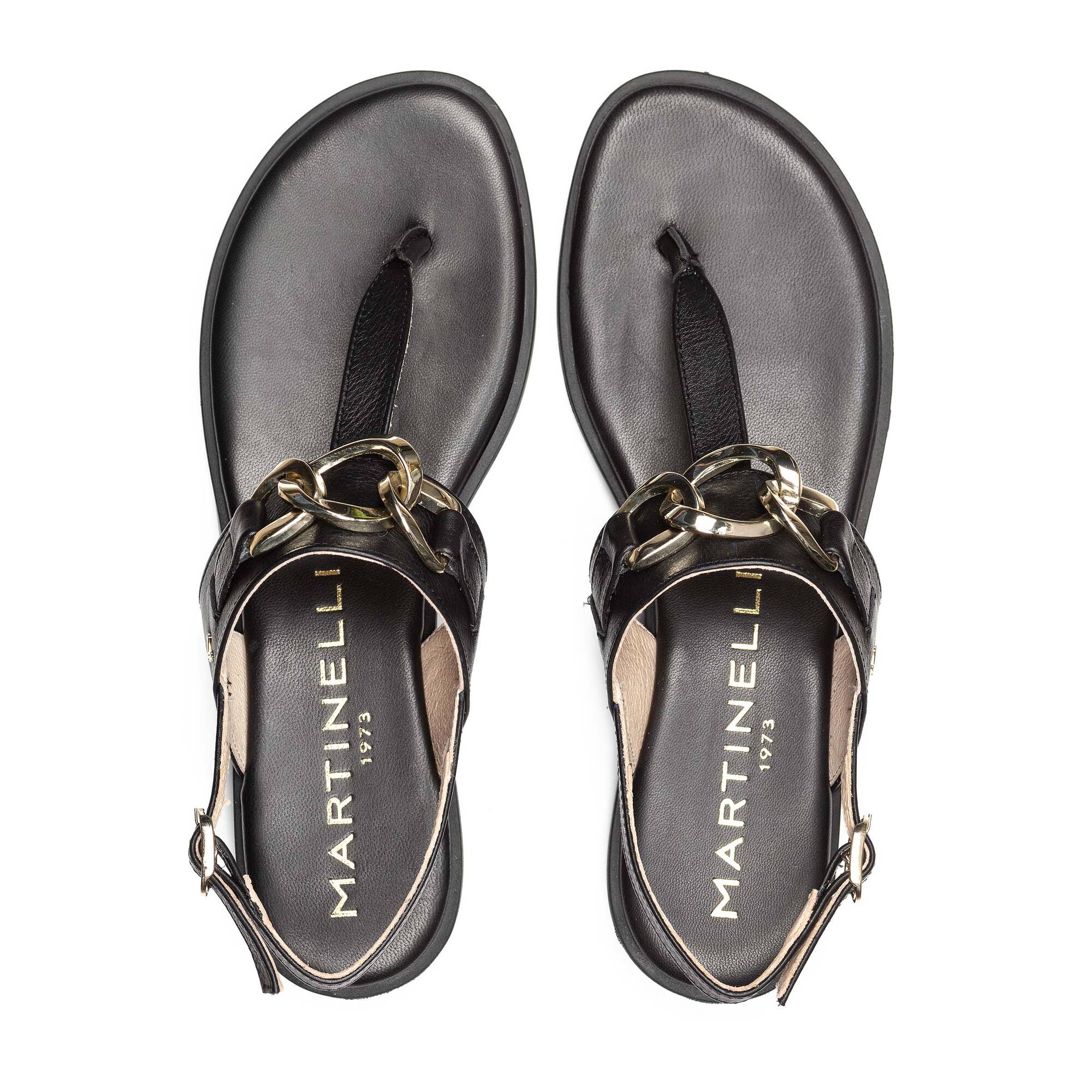 Sandalias planas | MAZZINI 1535-B153Z, BLACK, large image number 100-1535-B153Z_000_Martinelli_MAZZINI_BLACK_full.jpg | null