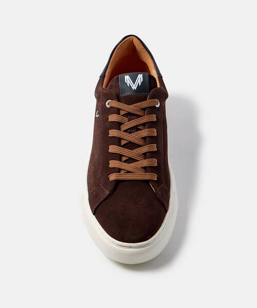 Men elegant sneaker , HASTINGS 1738 , HASTINGS 1738-2950WY , DARKBROWN
