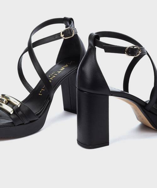Heeled Sandals | LAWRENCE 1685-B136Z | BLACK | Martinelli