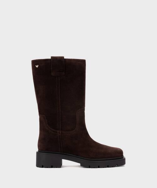 Botas em camur&ccedil;a para mulher , LEONI S062 , LEONI S062-B676N , TESTA