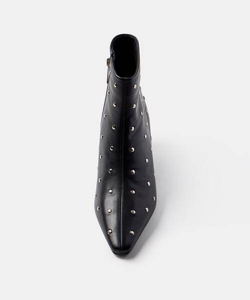 Women studded ankle boots , VOGUERA S068 , VOGUERA S068-B715PY , BLACK