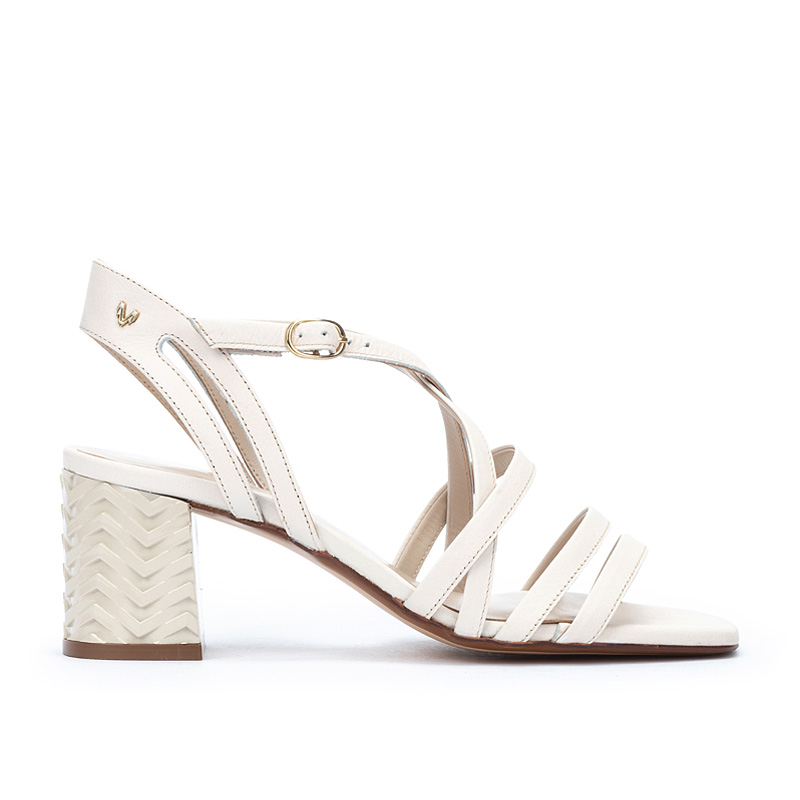 Martinelli Sandalias tacón de piel OYSTER 1578