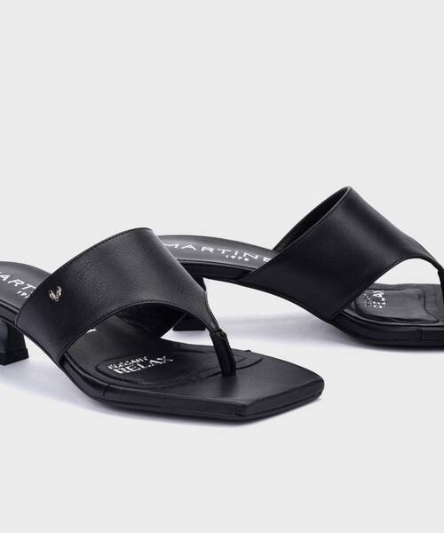 Heeled Sandals | BORROMEI S032-B594Z | BLACK | Martinelli