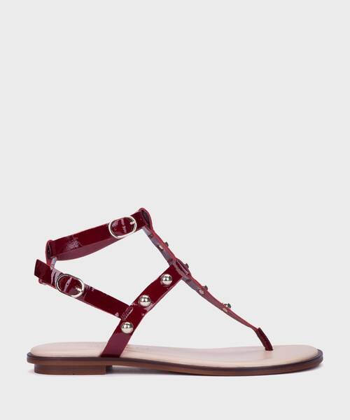 Flat Sandals | MAZZINI 1535-B158D | ROJO | Martinelli