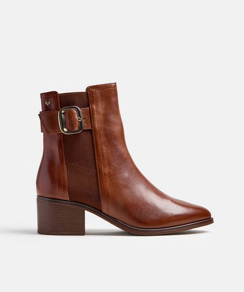 Women buckle ankle boots , ZINNIA 1603 , ZINNIA 1603-A924C , CUERO