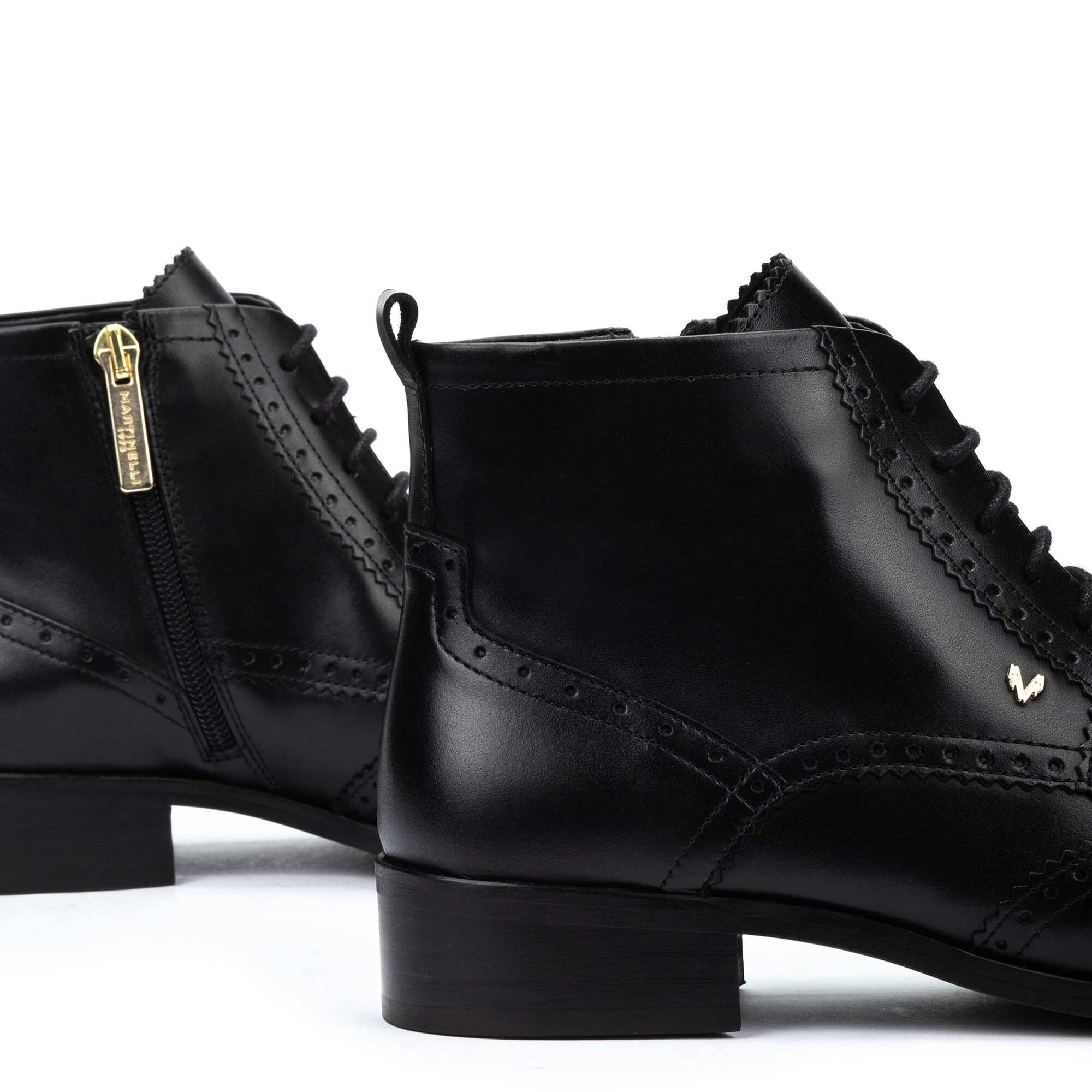 Flat ankle boots | MOSCOVA 1708-B242K, BLACK, large image number 60-1708-B242K_000_Martinelli_MOSCOVA_BLACK_full.jpg | null