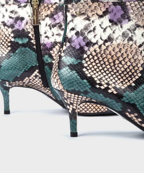 Heeled Ankle Boots | FONTAINE 1490-A656D | AGUAMARINA | Martinelli