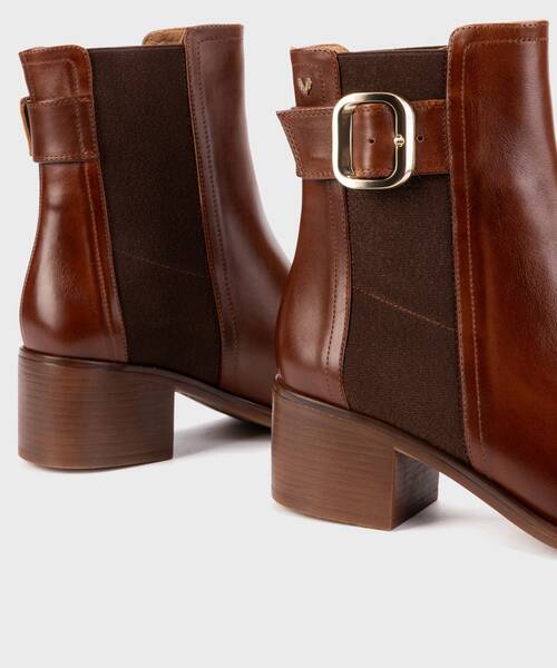 Botines con tac&oacute;n | ZINNIA 1603-A924C | CUERO | Martinelli