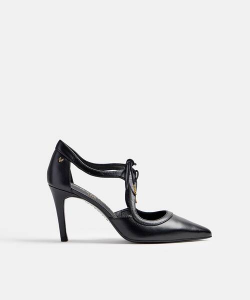 Women Elegant Relax heel shoe , THELMA 1489 , THELMA 1489-3498KA , BLACK