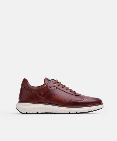Men elegant sneakers , CANTERBURY C025 , CANTERBURY C025-2992L , CAFE