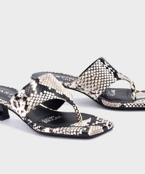 Heeled Sandals | BORROMEI S032-B594T | BLACK | Martinelli