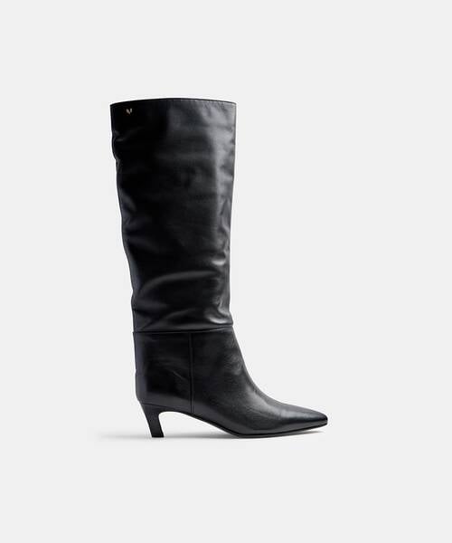 Botas de piel para mujer , CATARINA S063 , CATARINA S063-B682KY , BLACK