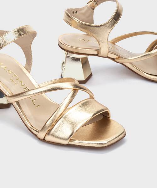 Heeled Sandals | CARMINE 1704-B215S | GOLD | Martinelli