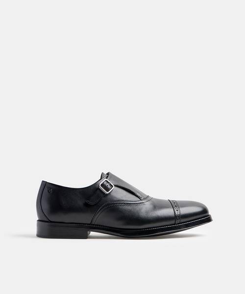 Men monk shoe , ALTON 1661 , ALTON 1661-2818S , BLACK