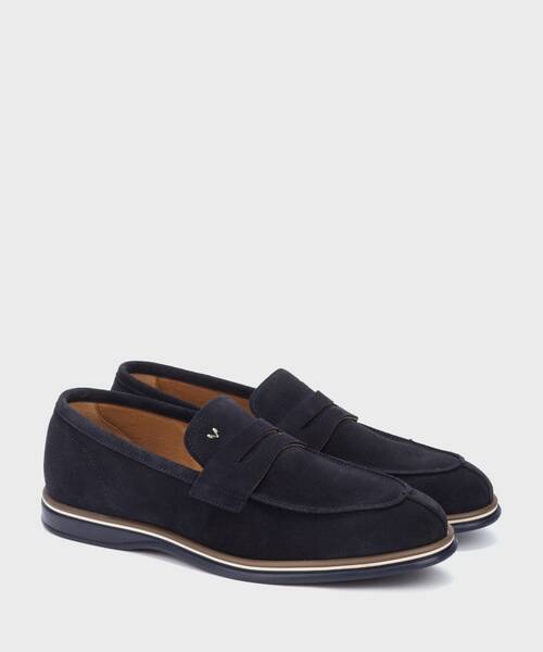 Slip on Loafers | DUOMO 1562-2612X | NAVY | Martinelli