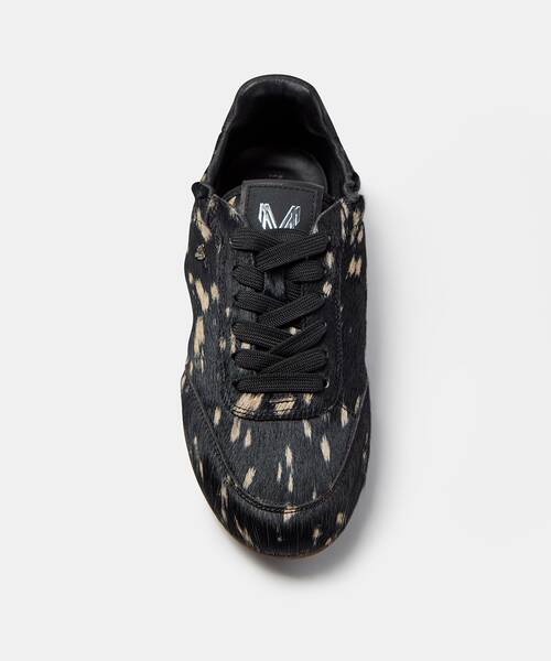 Basket &agrave; semelle fine pour femme , BELLECHASE S057 , BELLECHASE S057-B655FY , BLACK
