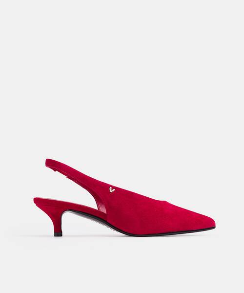 Women suede pumps , ADDA S054 , ADDA S054-B642AY , RED
