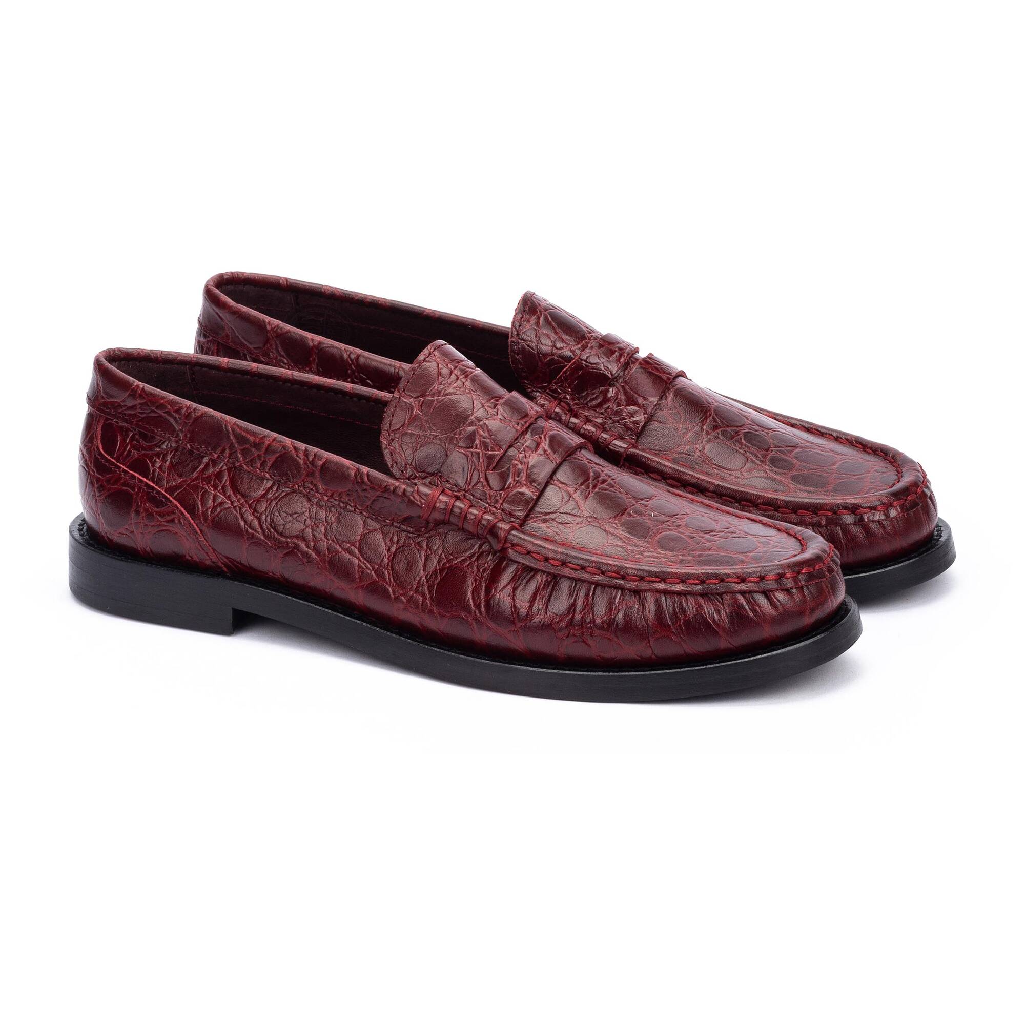 Loafers | LUALDI S046-B309RE, BURGUNDY, large image number 20-S046-B309RE_508_Martinelli_LUALDI_BURGUNDY_full.jpg | null