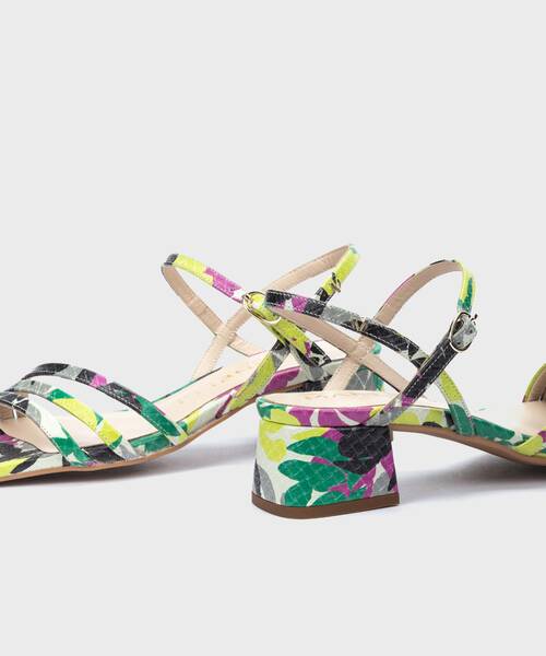 Heeled Sandals | AUBRY 1690-B167R | MULTI | Martinelli