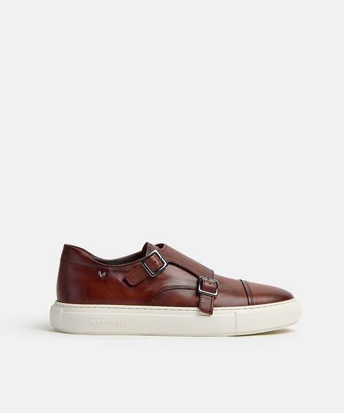 Men elegant sneakers , HASTINGS 1738 , HASTINGS 1738-2957L , CAFE