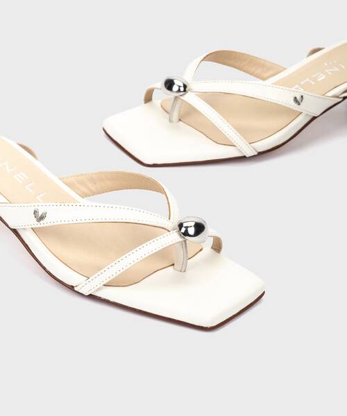 Heeled Sandals | BORROMEI S032-B590Z | CRUDO | Martinelli