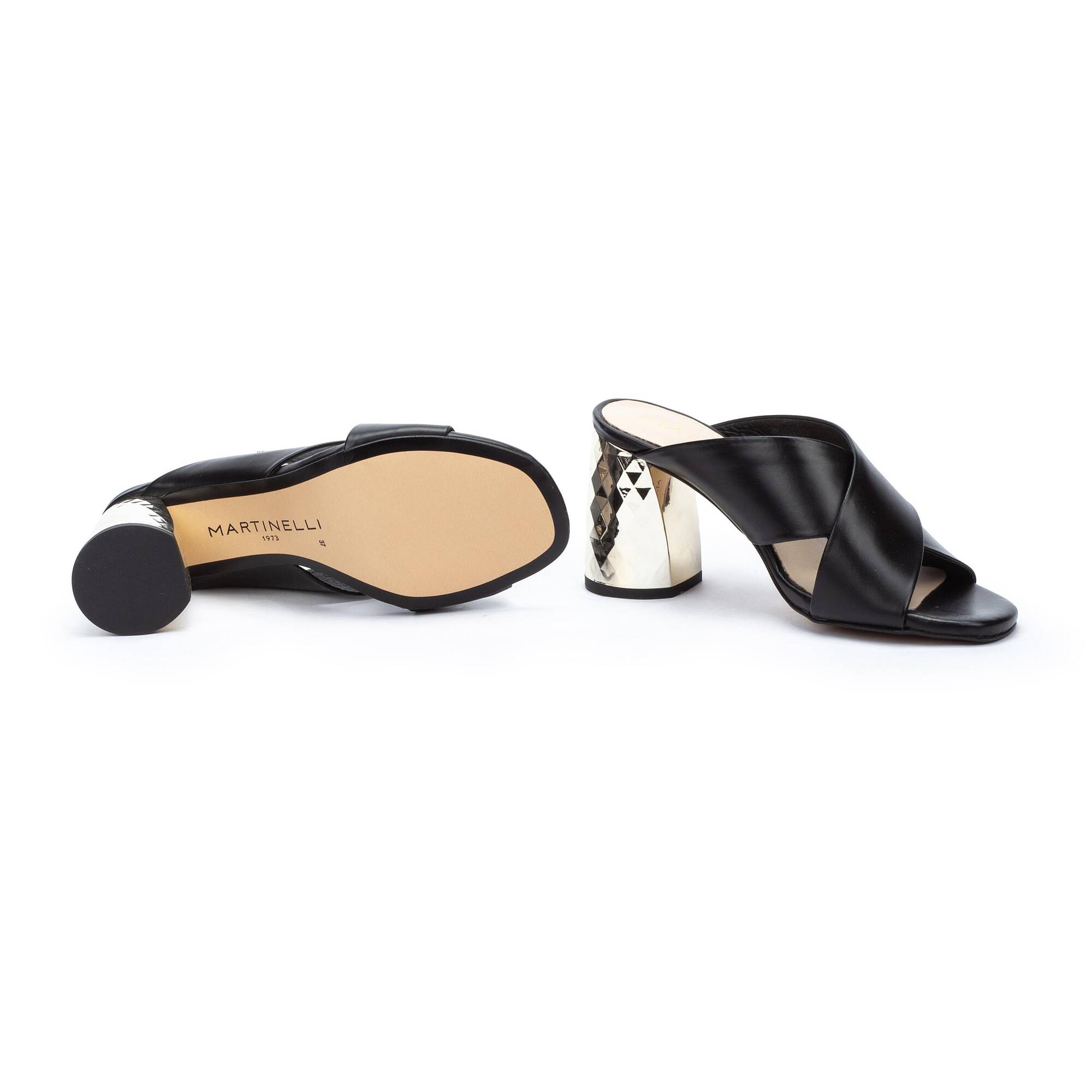 Sandalias tac&oacute;n | AUDREY 1630-A921P, BLACK, large image number 70-1630-A921P_000_Martinelli_AUDREY_BLACK_full.jpg | null