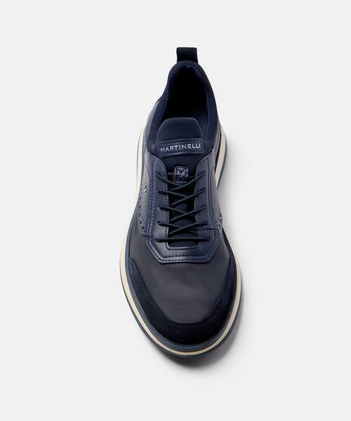 Men elegant sneaker , WALDEN 1606 , WALDEN 1606-2733X1 , DARKBLUE