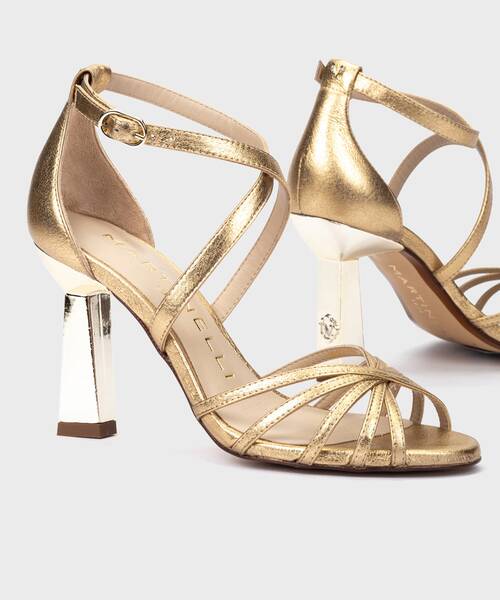 Heeled Sandals | LUPETTA 1703-B210NA | ORO | Martinelli