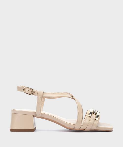 Heeled Sandals | AUBRY 1690-B165Z | STONE | Martinelli