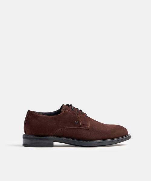 Men lace-up blucher shoes , ALBANY C020 , ALBANY C020-2904X , DARKBROWN