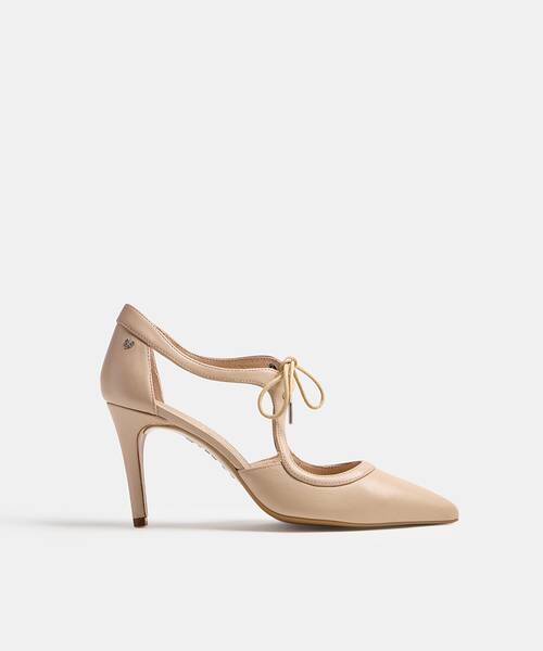 Women Elegant Relax heel shoe , THELMA 1489 , THELMA 1489-3498ZA , STONE