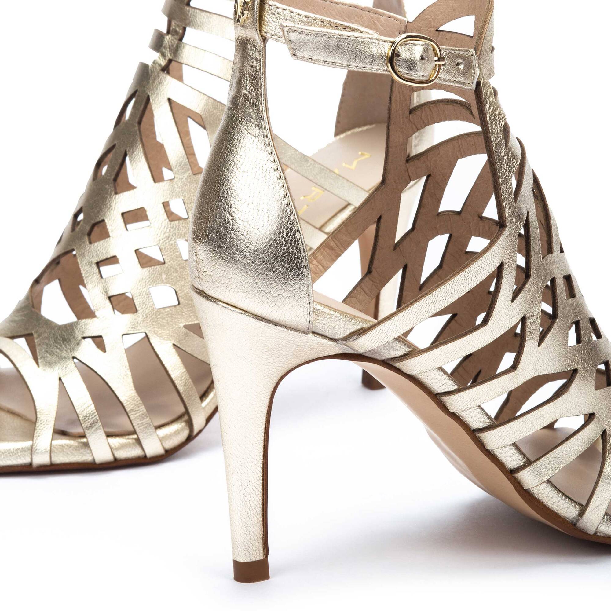 Heeled Sandals | JULIA 1637-A956S, ORO, large image number 60-1637-A956S_755_Martinelli_JULIA_ORO_full.jpg | null