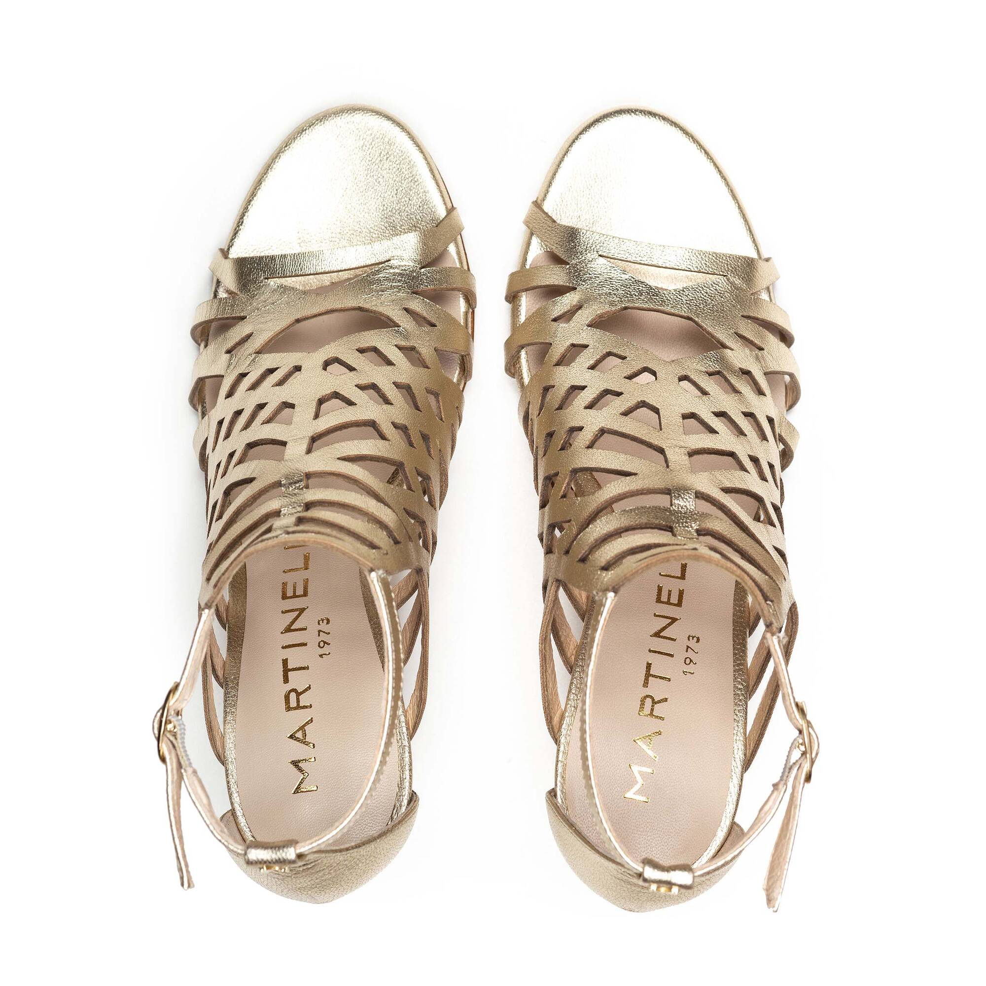 Heeled Sandals | JULIA 1637-A956S, ORO, large image number 100-1637-A956S_755_Martinelli_JULIA_ORO_full.jpg | null