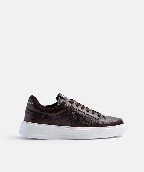 Men lightweight-sole sneakers , SULLIVAN C045 , SULLIVAN C045-Z013N , DARKBROWN