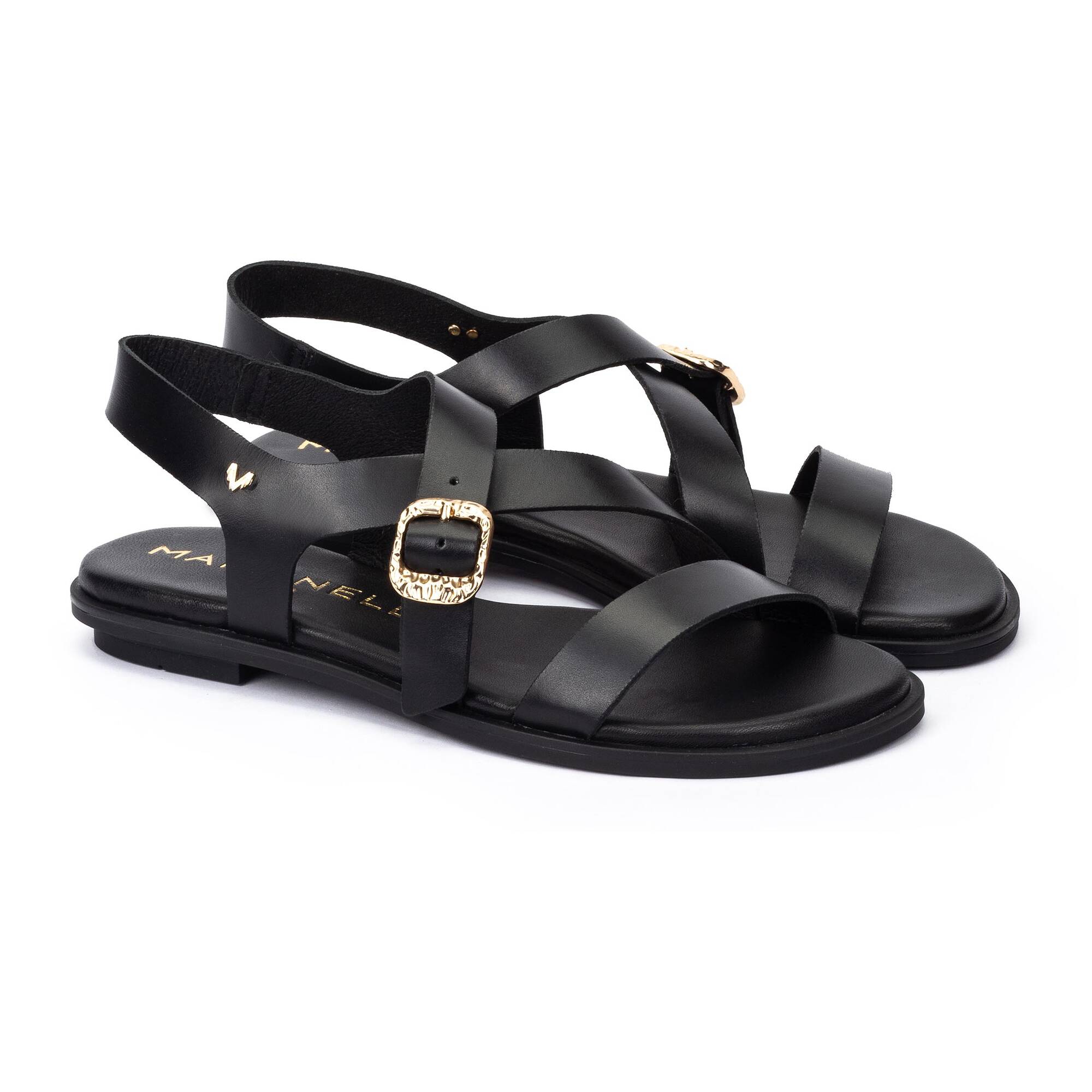 Flat Sandals | MAZZINI 1535-B258K, BLACK, large image number 20-1535-B258K_000_Martinelli_MAZZINI_BLACK_full.jpg | null