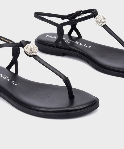 Sandales plates | MAZZINI 1535-B253Z | BLACK | Martinelli