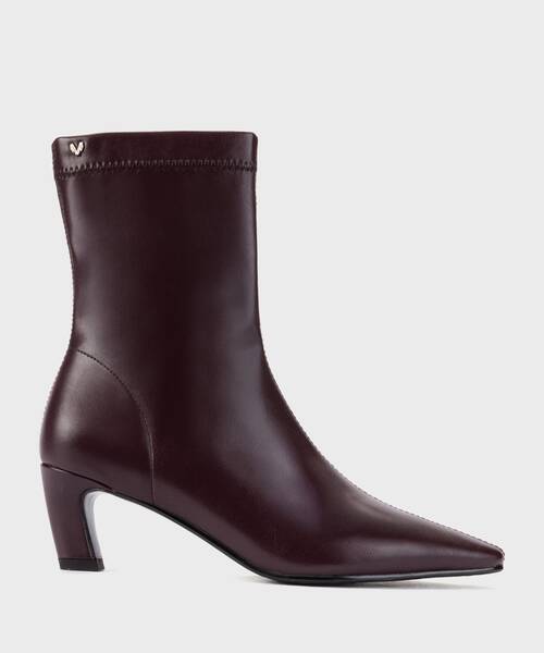Heeled Ankle Boots | VOGUERA S068-B716TY | WINE | Martinelli