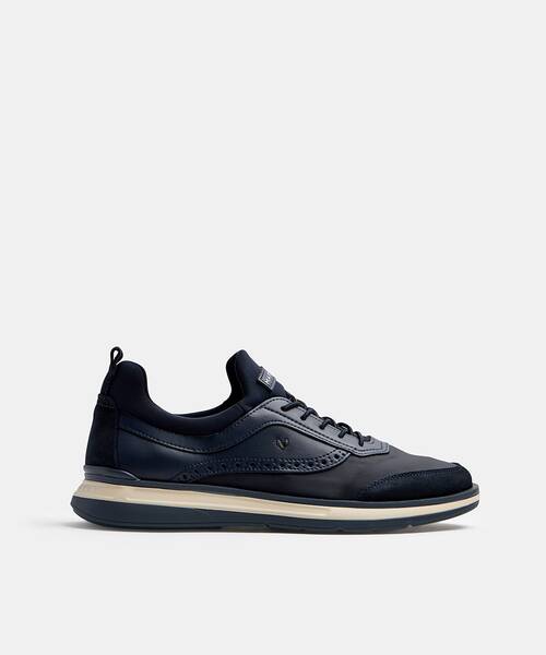 Men elegant sneaker , WALDEN 1606 , WALDEN 1606-2733X1 , DARKBLUE